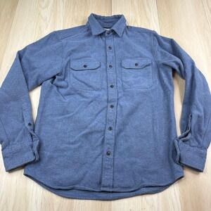 MuskOx Fleece Flannel Button Up Shirt 100% Cotton Portugal Made Size M Medium